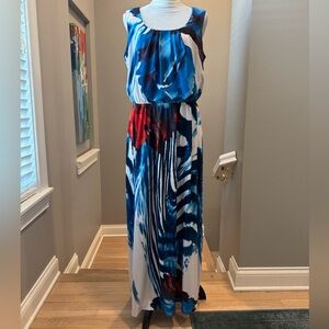 Signature by Robbie Bee sleeveless maxi dress. Size XL.